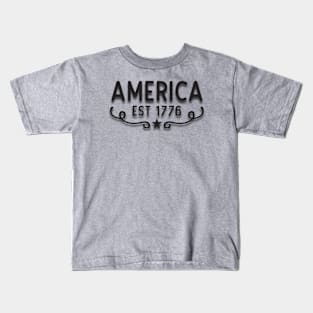America - Established 1776 Kids T-Shirt